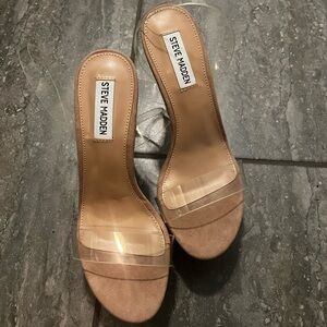 Steve Madden clear heels